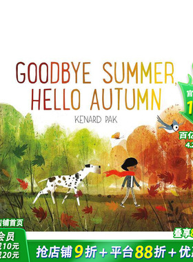 【现货】再见夏天  你好秋天 Goodbye Summer Hello autumn 英文儿童插画科普绘本 进口童书