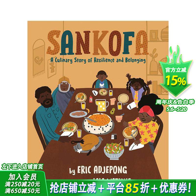 【预售】桑科法：一个关于韧性和归属感的烹饪故事 A Culinary Story of Resilience and Belonging英文儿童插画故事绘本进口童书