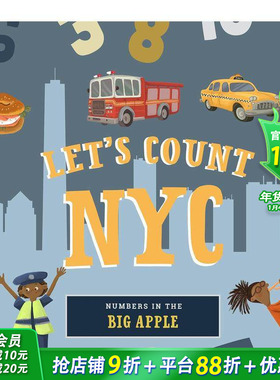【预售】数一数：纽约 Let'S Count New York City 英文儿童趣味 英语早教启蒙进口童书