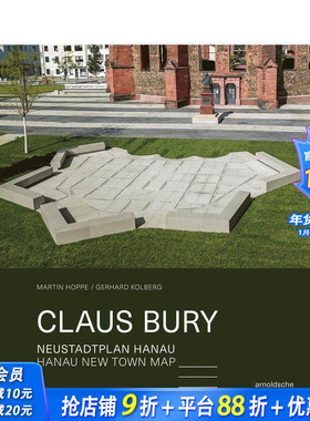 【预售】克劳斯·布里：哈瑙新城地图 Claus Bury : Hanau New Town Map 原版英文艺术画册画集 正版进口书