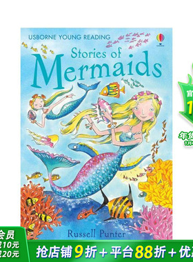 【预售】【Usborne分级阅读1】美人鱼的故事 Stories of Mermaids 英文儿童分阶阅读 英语早教故事课外书 进口童书