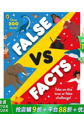 【预售】(预计2月出版)谣言与真相 False Vs. Facts 英文儿童插画科普绘本 进口童书
