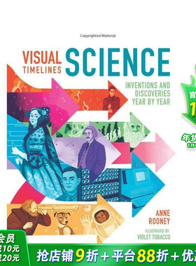 【预售】视觉时间轴：科学 Visual Timelines: Science 英文儿童插画科普绘本 进口童书