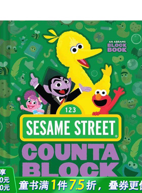 【现货】芝麻街计数书Sesame Street Countablock 收欢迎儿童电视节目主题数数启蒙翻翻纸板绘本 英文 适合3-6岁少儿学前早教