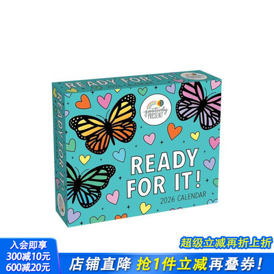 【预售】【日历】积极呈现：准备好啦！ 2026年日历 Positively Present 2026 Calendar: Ready for It!艺术创意文创周边正版进口