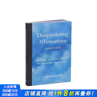 【预售】失望的肯定（明信片） Disappointing Affirmations: 30 Postcards 原版明信片 正版进口书