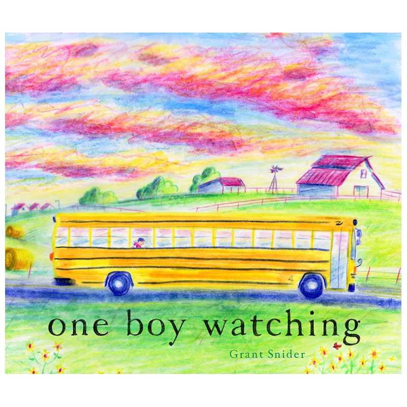 【现货】【Grant Snider】英文原版 男孩他在看 One Boy Watching 乘客视角的世界 精装艺术插画绘本 儿童进口英语图书 善优