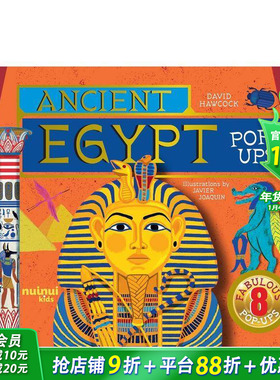 【预售】【古文明立体书】古埃及立体书 【Ancient Civilisations Pop-Ups】Ancient Egypt Pop-Ups英文儿童立体趣味绘本进口童书