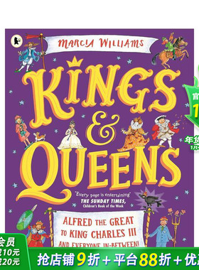 【预售】【获奖作者兼插画师Marcia Williams】国王和王后 Kings and Queens 英文儿童故事插画绘本 进口童书