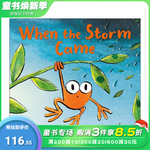 【预售】暴风雨来临时 When the Storm Came 英文儿童插画故事绘本 进口童书