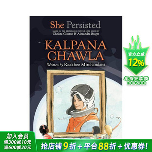 【现货】坚持不懈的她：卡尔帕娜·乔拉 She Persisted: Kalpana Chawla 英文儿童章节桥梁故事书 英语阅读拓展