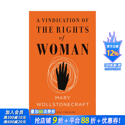 【现货】企鹅女性主义短经典：为女性辩护A Vindication of the Rights of Woman Mary Wollstonecraft 西方经典文学原版英文