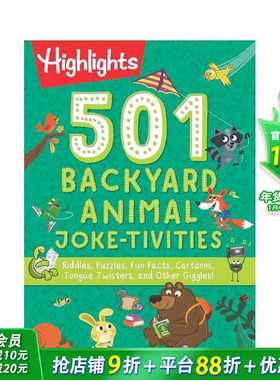 【现货】【501笑话活动】后院动物 【501Joke-tivities】BackyardAnimal 英文儿童趣味互动英语早教启蒙绘本进口童书