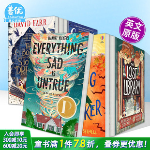 消失图书馆 Untrue 一切悲伤都不真实 Sad 歌声行者英文获奖儿童小说故事书Everything 盗梦者之书 怪物 嘎吱 现货多册选拍
