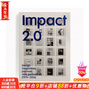 【预售】英文原版 Impact Regular 2.0字体设计：1974–2016年间的杂志封面集 Impact 2.0: Design magazines 平面设计进口书籍