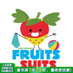 启蒙童书适合3 善优童书 水果 英文原版 穿西装 Fruits Suits 6岁 儿童绘本 预售