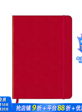 【现货】德国teNeues绑带笔记本 中号 红色+粉色书腰 手账本记事本日记本账本文具礼品