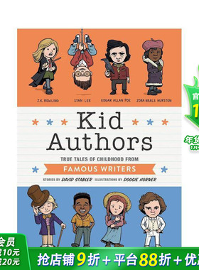 【预售】【名人童年故事】作家们 【Kid Legends】Kid Authors 12岁+英文小说故事 英语阅读拓展读物 进口童书