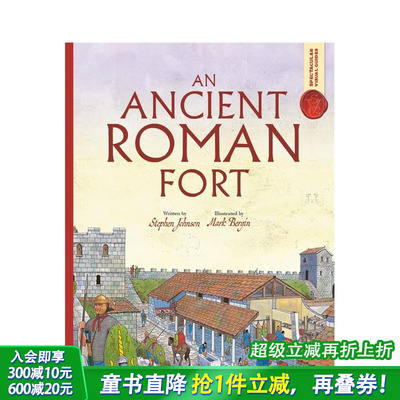 【预售】壮观的视觉指南:古罗马堡垒 Spectacular Visual Guides: An Ancient Roman Fort 英文儿童插画绘本 人文历史进口童书
