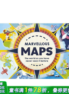 【现货】神奇的地图 Marvellous Maps 英文儿童插画故事绘本 进口童书