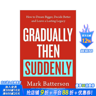 【现货】渐变终成突变 Gradually then Suddenly 原版英文心灵励志 正版进口书