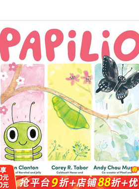 【现货】凤蝶 Papilio 凯迪克奖得主Corey R. Tabor 英文儿童插画故事绘本 进口童书
