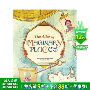 【预售】幻想之地图集 The Atlas of the Imaginary Places 英文儿童插画科普故事绘本 进口童书