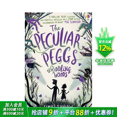 【预售】谜语森林里特有的佩格斯 The Peculiar Peggs of Riddling Woods 英文小说故事 英语拓展阅读进口书