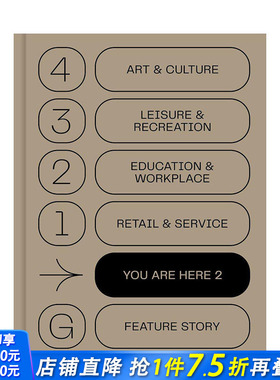 【预售】英文原版 你在这里2：新标志设计 A New Approach to Signage and Wayfinding 字体图案标志平面设计 正版进口图书画册