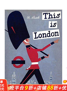 【预售】【Miroslav Sasek】这就是伦敦 This is London 英文儿童插画故事绘本 进口童书