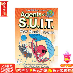 【预售】【调查员：西装特工】卷4：麻烦多多 Investigators: Agents of S.U.I.T. 英文儿童漫画故事 英语拓展阅读进口书