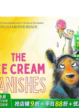 【预售】英文原版 消失的冰激凌 Ice Cream Vanishes, The 英语儿童故事插画绘本 精装进口图书 善优童书