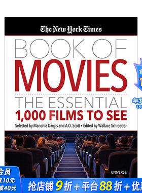 【现货】英文原版 纽约时报电影之书:1000部*看电影 The New York Times Book of Movies: The Essential 1,000 Films To See