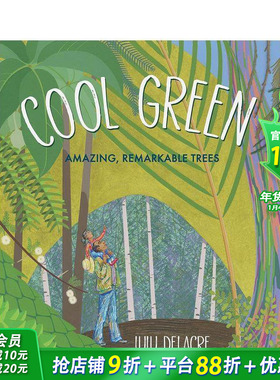 【预售】酷酷的绿色 神奇的树 Cool Green: Amazing  Remarkable Trees 英文儿童插画故事绘本 进口童书