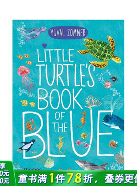 【现货】小海龟的海洋之书 Little Turtle's Book of the Blue 原版英文儿童插画科普绘本 正版进口图书