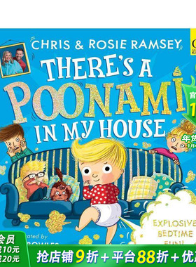 【预售】我家有只波奈米 There's a Poonami in My House 英文儿童故事绘本 进口童书