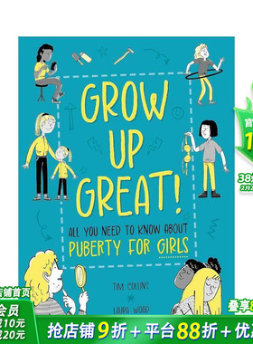 【预售】茁壮成长！：女孩青春期备指南 Grow Up Great!: All You Need to Know About Puberty for Girls英文科普拓展阅读进口书