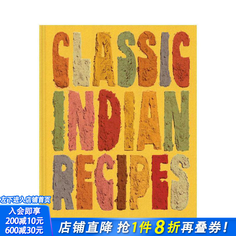 【预售】印度经典食谱 Classic Indian Recipes 原版英文餐饮生活美食 家常菜谱 素食节日甜点 地区历史 费顿出版 正版进口书