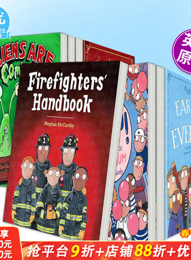 【现货】消防员手册【Meghan McCarthy绘本多册选拍】泡泡糖发明/垃圾反思/耳罩发明等Firefighters' Handbook英文儿童科普故事书