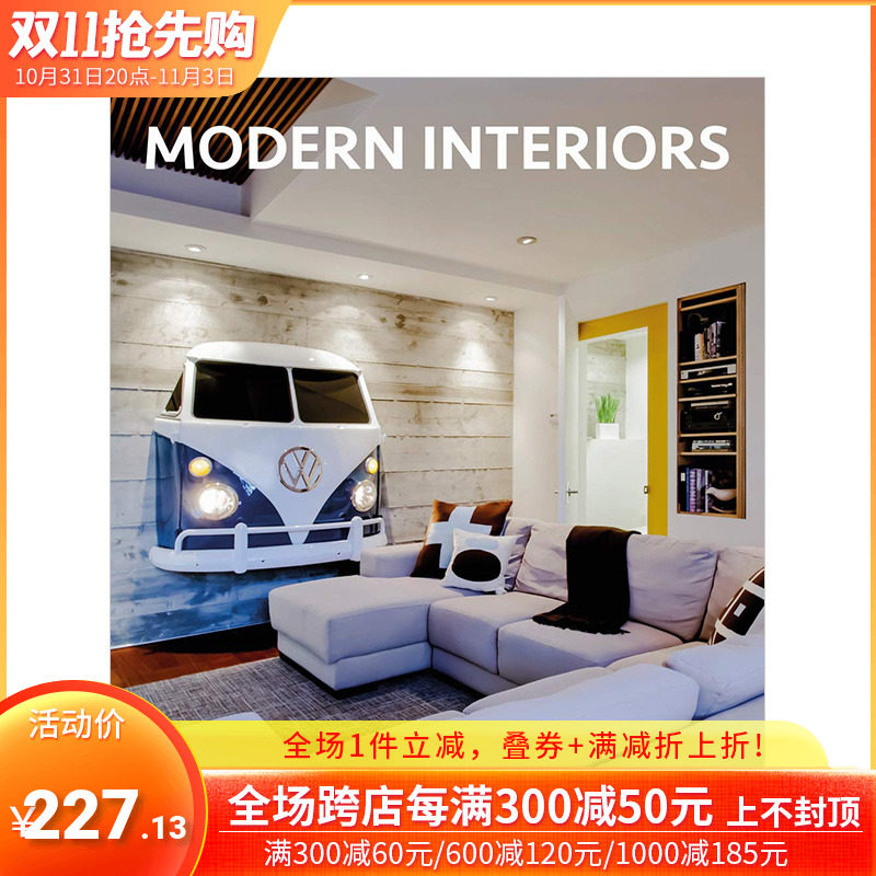 【现货】现代室内设计书籍 Modern Interiors英文原版图书室内装修装潢指南画册案例图册_虎窝淘