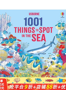 【预售】海洋寻宝图鉴：1001种海洋生物 1001 Things to Spot in the Sea 英文儿童插画科普绘本 进口童书