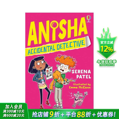 【预售】【意外侦探阿妮莎】#1 Anisha， Accidental Detective 侦探推理章节小说 英文儿童桥梁章节故事 英语拓展阅读进口书