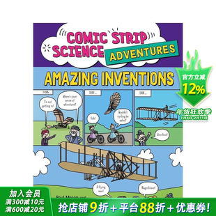 【预售】科学大冒险漫画系列:惊人发明Comic Strip Science Adventures:Amazing Inventions 英文儿童漫画故事书 英语拓展阅读