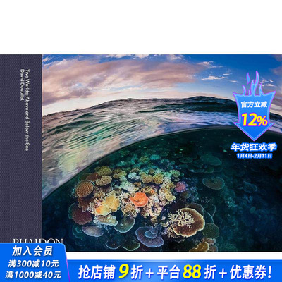 【现货】两个世界：海上和海底 Two Worlds: Above and Below the Sea  原版英文摄影自然景观 正版进口图书