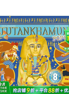 【预售】【古文明立体书】图坦卡蒙立体书 【Ancient Civilisations Pop-Ups】Tutankhamun Pop-Ups英文儿童立体趣味绘本进口童书