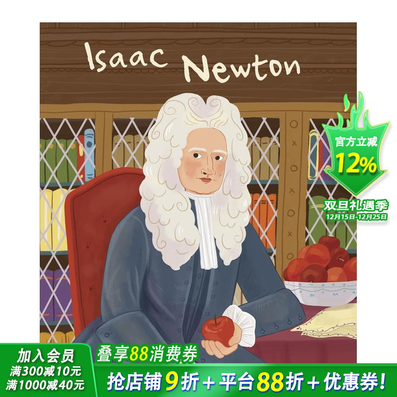 【现货】Isaac Newton（Genius） 天才艾萨克·牛顿 英文原版儿童艺术启蒙书籍【善优童书】