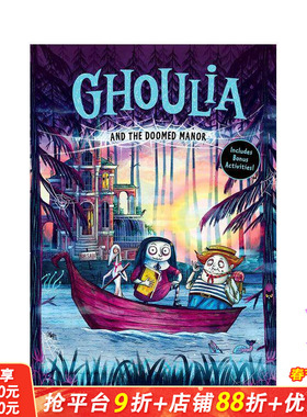 【现货】茱莉亚与诅咒庄园 4 Ghoulia and the Doomed Manor 英文儿童桥梁故事书 英语拓展阅读进口书 哥特式 儿童文学