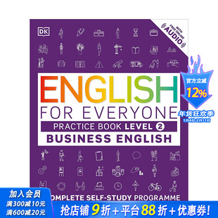 【现货】DK新视觉人人学英语:商务英语练习册2级 英文原版书 English for Everyone Business English Practice Book Level 2
