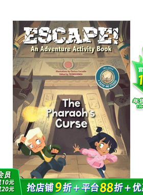 【预售】逃脱！冒险游戏书：法老的诅咒 Escape! An Adventure Activity Book:The Pharaoh's Curse英文儿童趣味互动绘本进口书