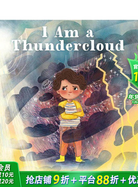 【现货】雷雨云般的我 情绪管理绘本 I Am a Thundercloud 英文儿童插画故事绘本 进口童书
